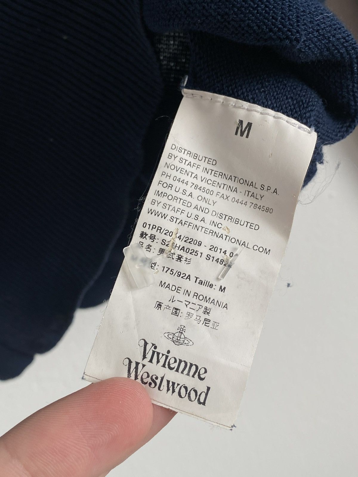 Vivienne Westwood Vintage Vivienne Westwood V-Neck Light Knit Sweater Size US M / EU 48-50 / 2 - 14 Thumbnail
