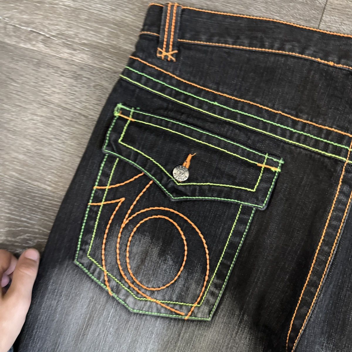 JNCO × Southpole × Vintage crazy Vintage y2k Faded black Southpole style baggy wide leg Size US 38 / EU 54 - 5 Thumbnail