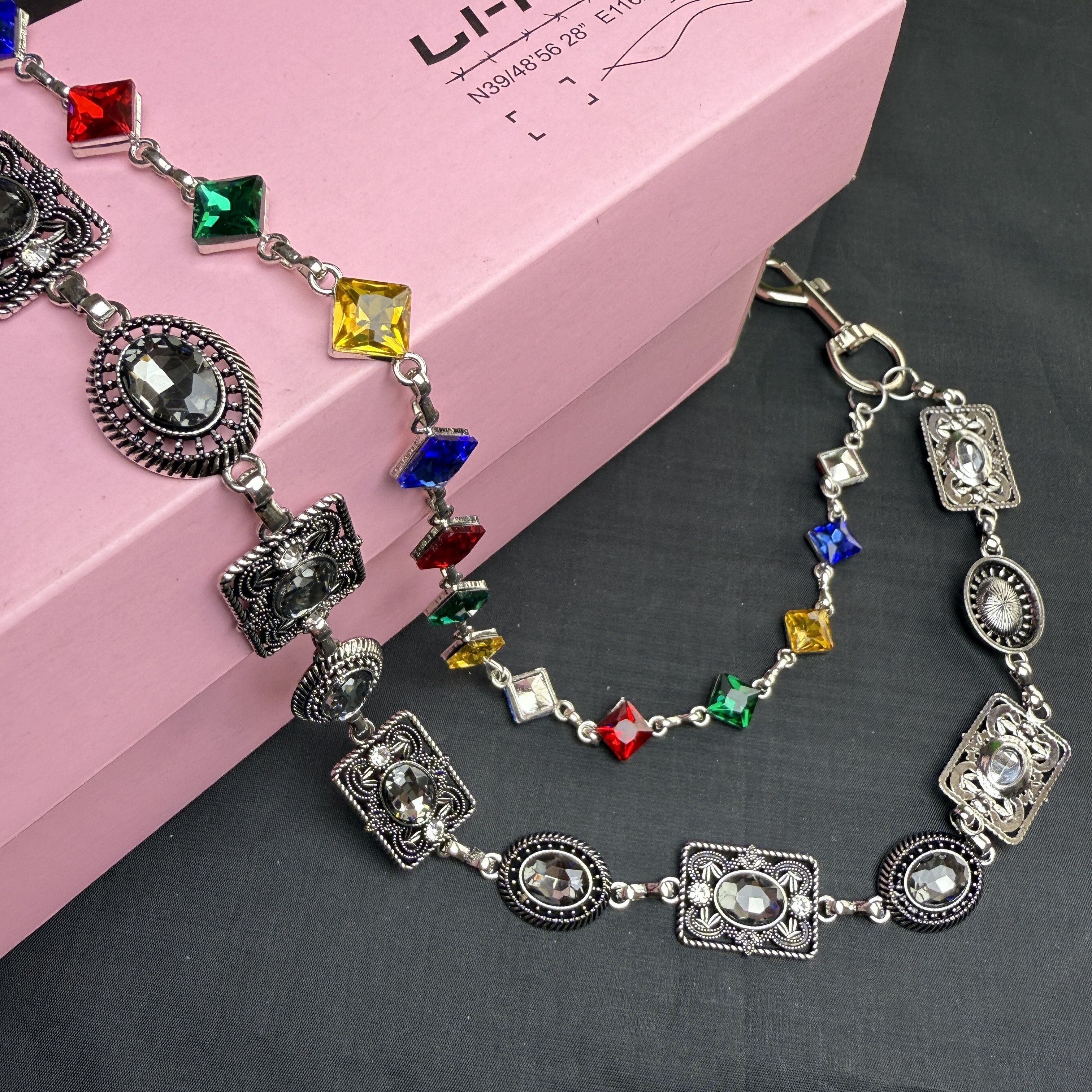 Jewelry Punk Style Double-Layer Pants Chain Silver Metal Size ONE SIZE - 3 Thumbnail