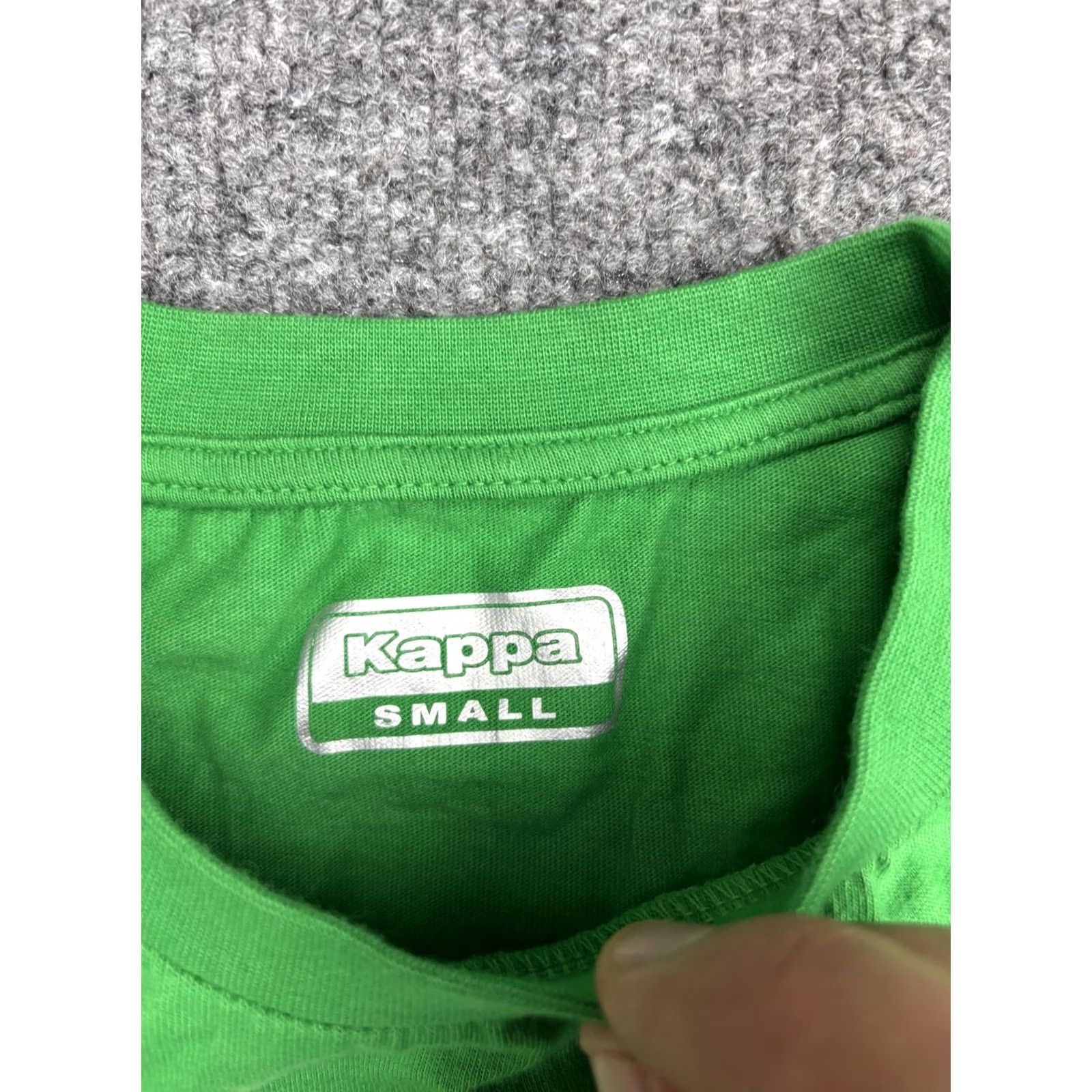 Kappa Kappa Shirt Mens Small Green Logo Tape Sleeve T-Shirt Soccer Athletic Retro Size US S / EU 44-46 / 1 - 2 Thumbnail