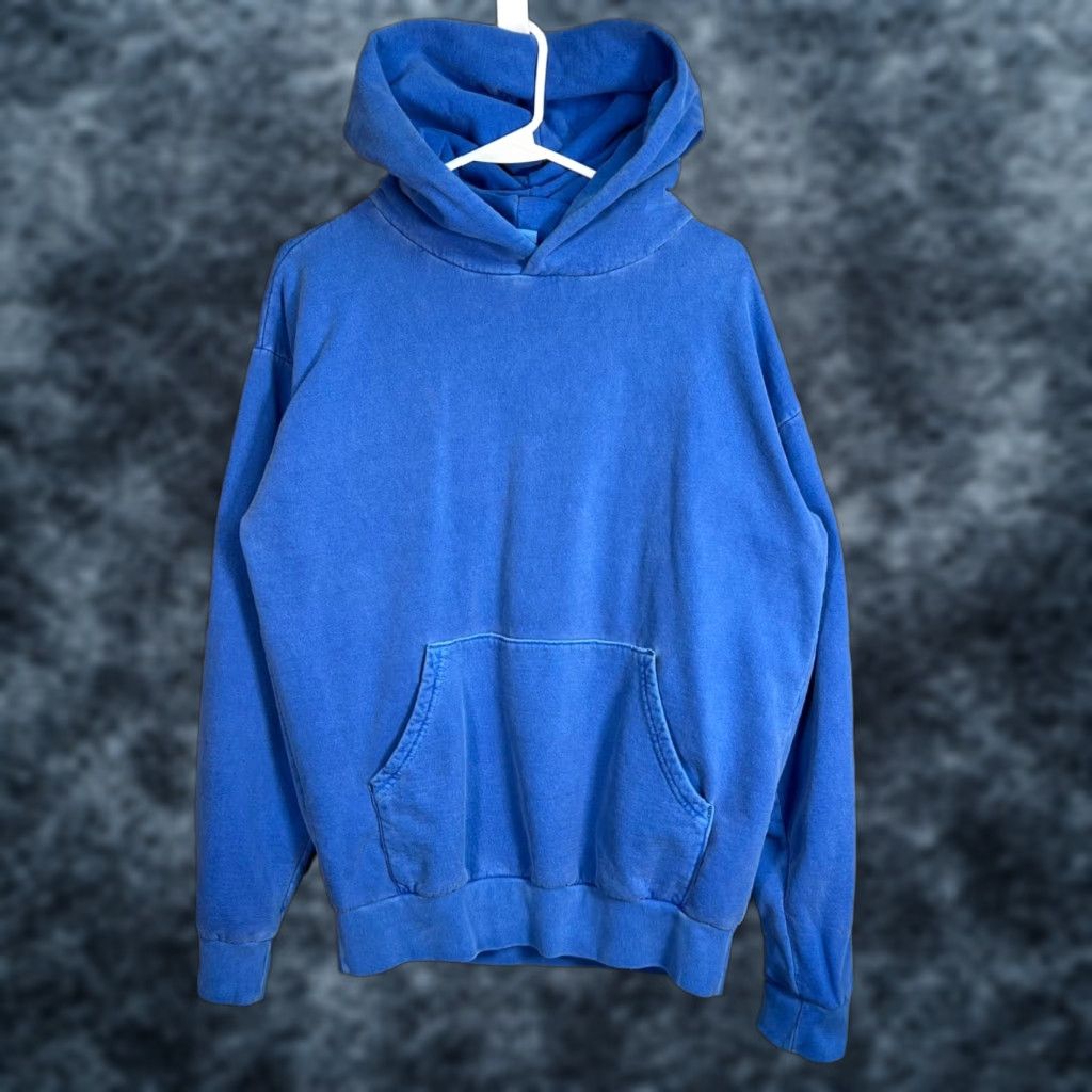 Only NY OnlyNY Mens Small Blue Hoodie Pullover 100% Cotton USA Made Sweatshirt Hooded Regular Fit Size US S / EU 44-46 / 1 - 1 Thumbnail