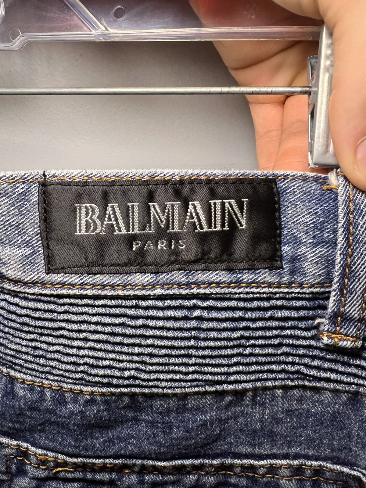 Balmain Vintage Balmain biker jeans Size US 34 / EU 50 - 3 Thumbnail