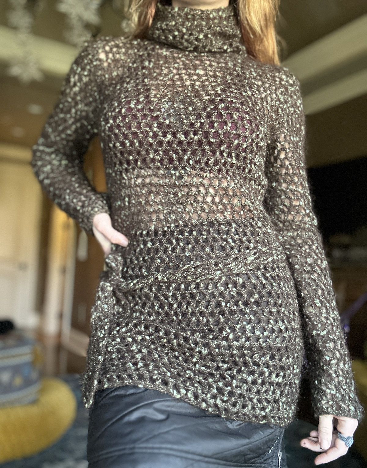 Other Knitted Sweater Dress Crochet Size M / US 6-8 / IT 42-44 - 6 Thumbnail