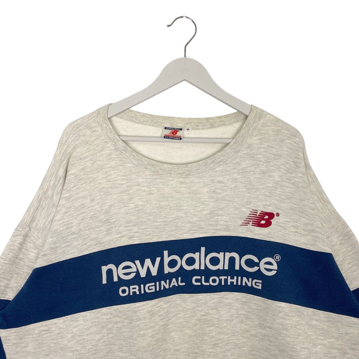 Vintage Vintage New Balance Full Print Crewneck Sweatshirt Grey Sz L Size US M / EU 48-50 / 2 - 3 Thumbnail