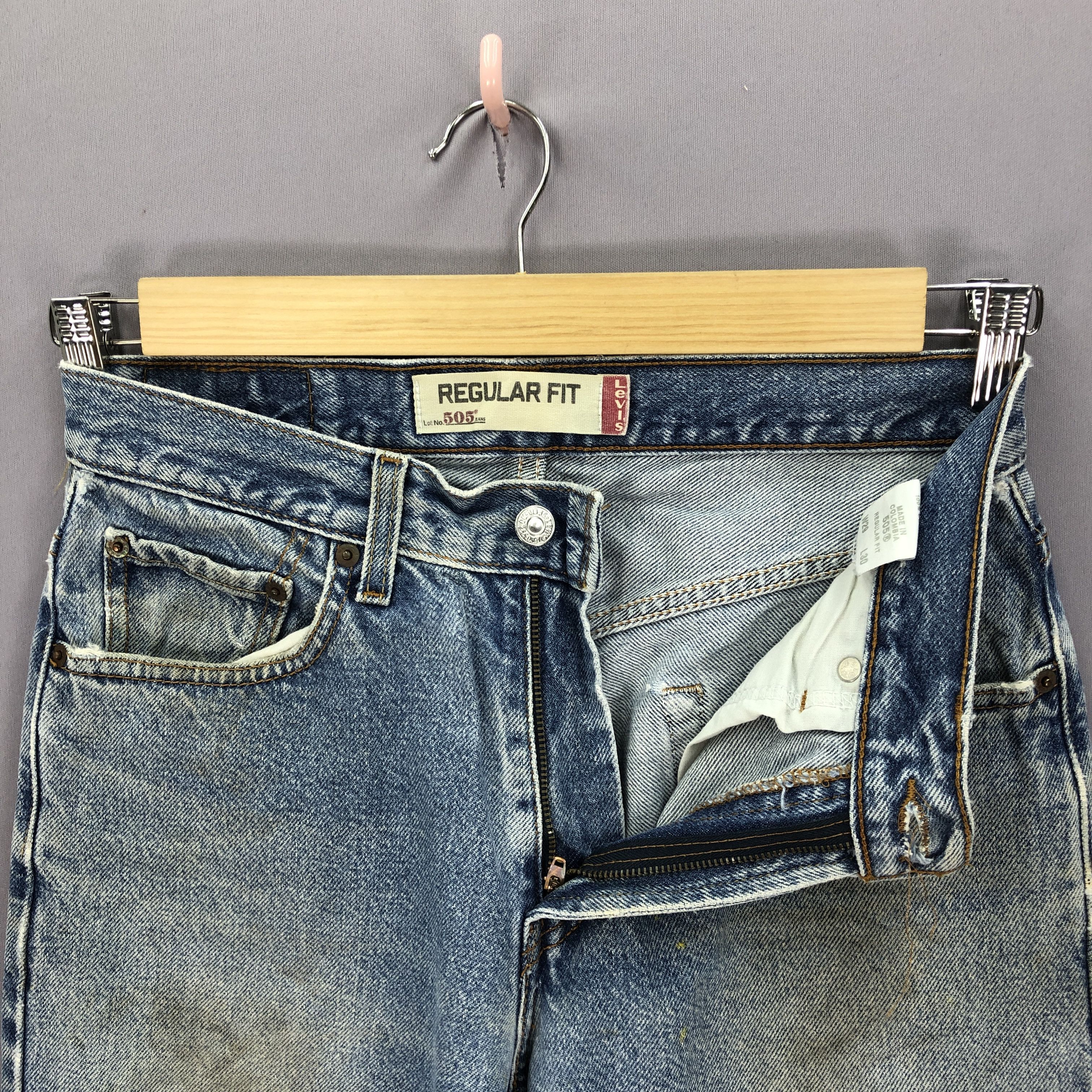 Levi's × Vintage Vintage Dirty Levis Stone Wash Jeans Levi's Faded Denim Size US 28 / EU 44 - 6 Thumbnail