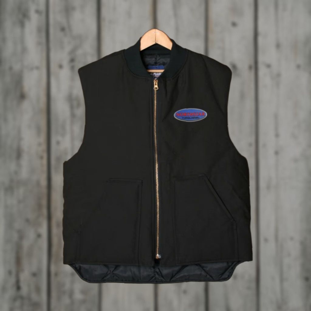Vintage VINTAGE Polaris Northstar Black Canvas Quilt Lined Insulated Vest Mens Sz. L Size US L / EU 52-54 / 3 - 1 Thumbnail