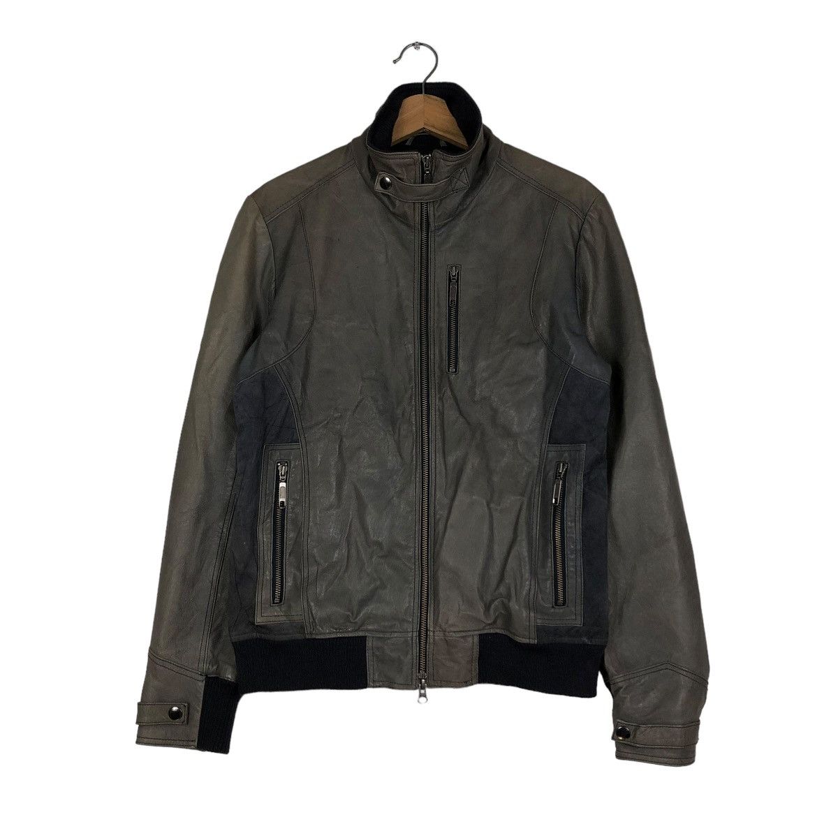 Japanese Brand 🔥VINTAGE CROPPED BIKER LEATHER JACKET PIGSKINS LIDAH JAPAN Size US S / EU 44-46 / 1 - 3 Thumbnail