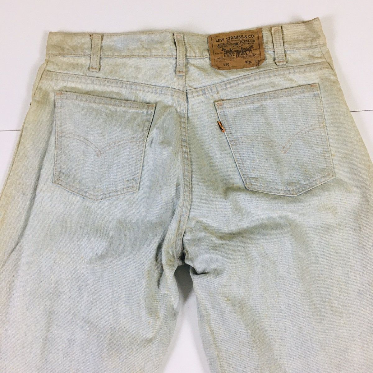 Levi's Vintage 80s Levi’s 550 Orange Tab Made in USA Size US 34 / EU 50 - 7 Thumbnail