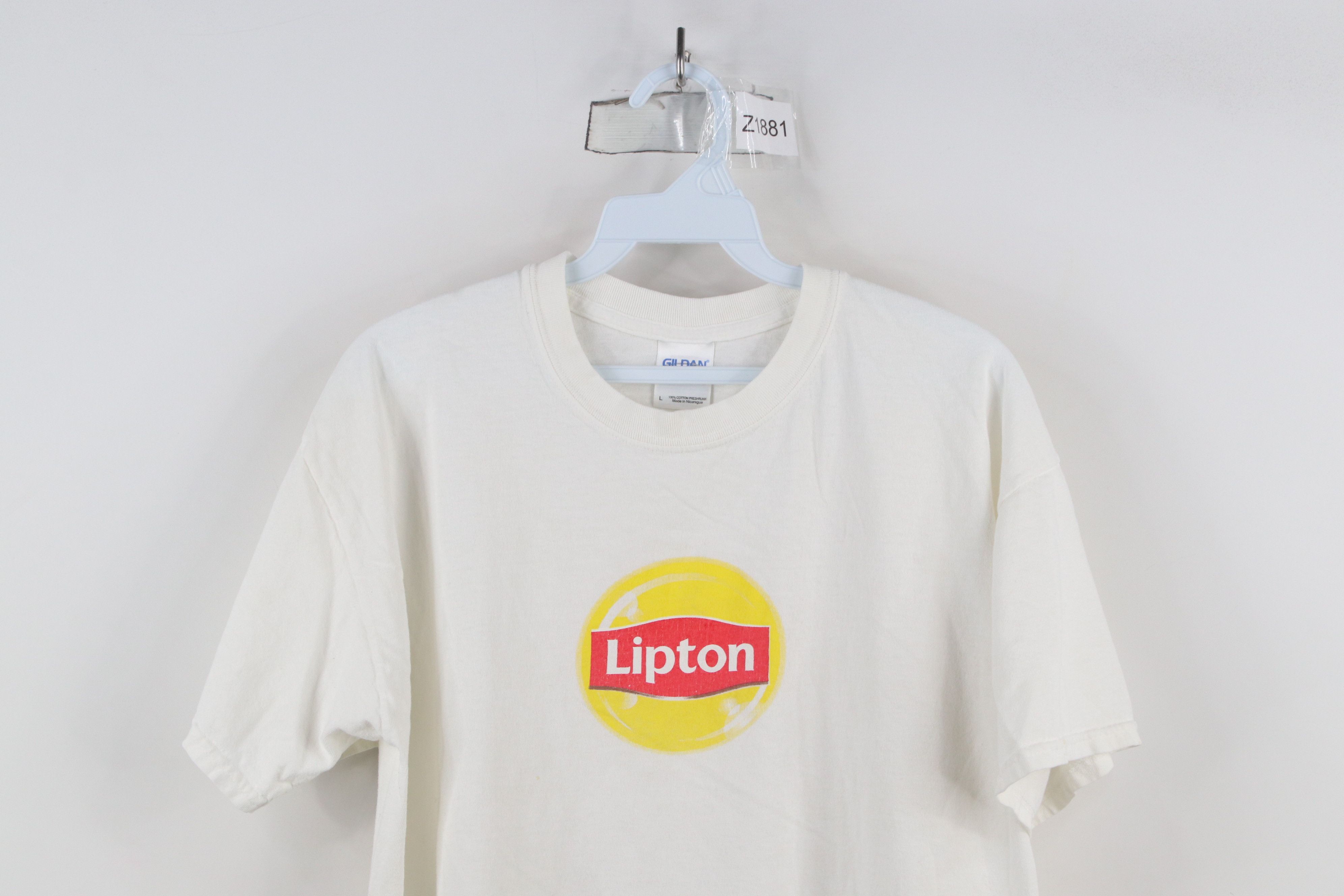 Vintage Vintage 90s Y2K Streetwear Lipton Iced Tea T-Shirt White Size US L / EU 52-54 / 3 - 2 Thumbnail