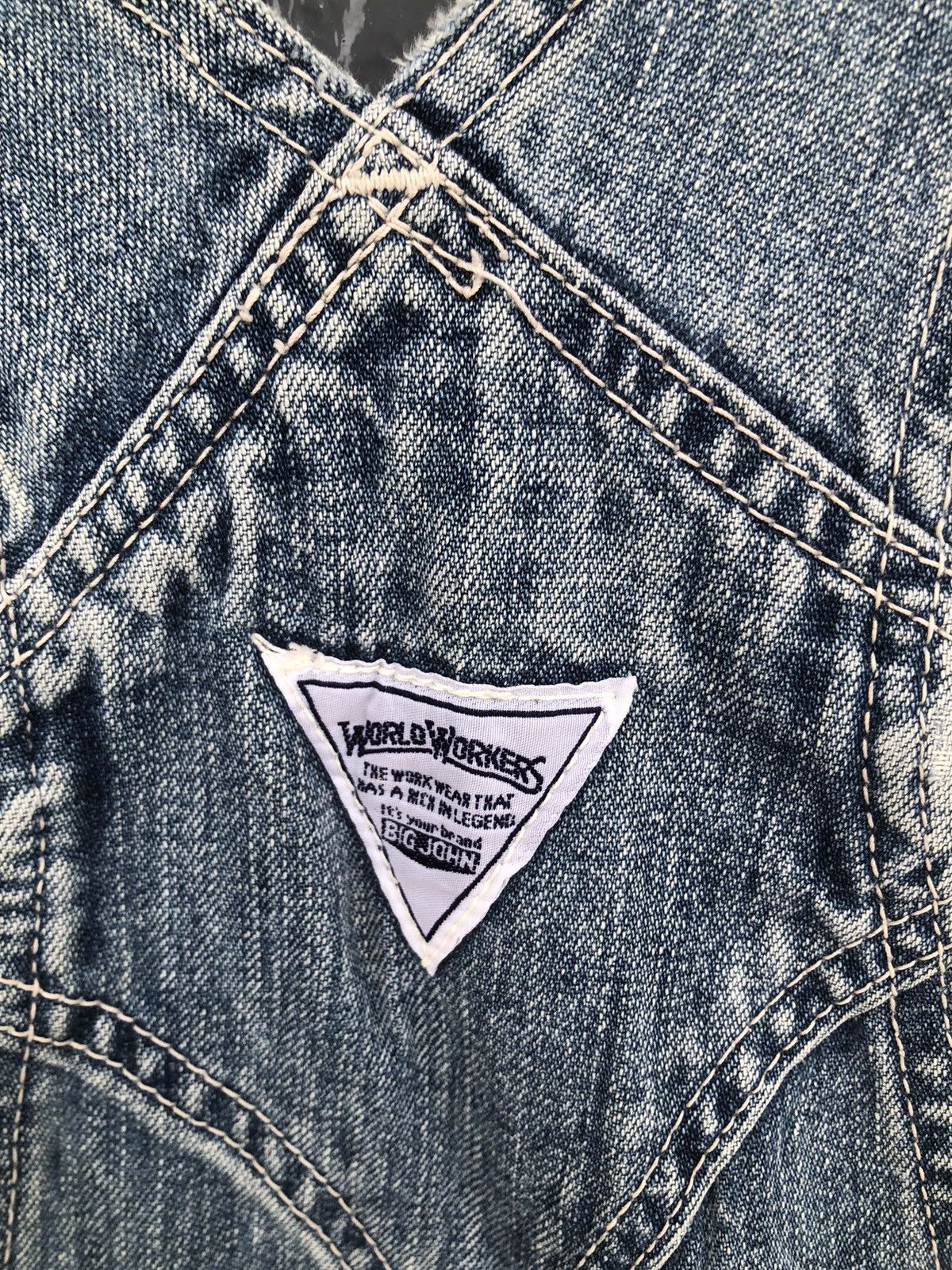 Big John × Vintage Vintage Big John Overalls World Workers Denim Size US 34 / EU 50 - 7 Thumbnail