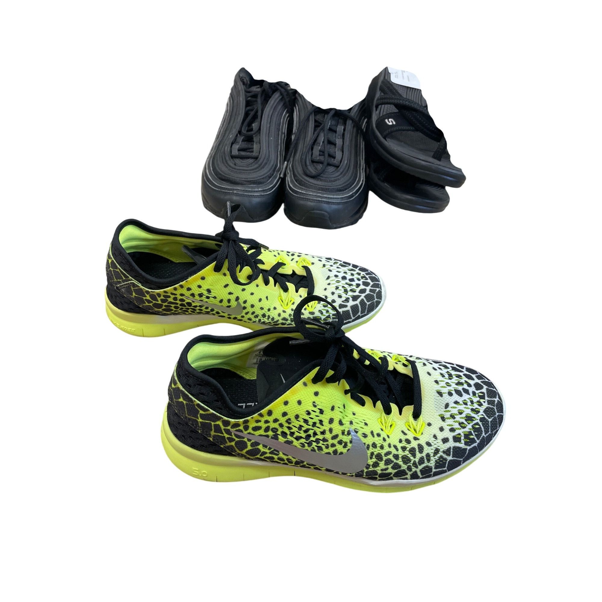 Nike Nike Free 5.0 V4 womans yellow black running sneakers shoes Size US 6.5 / IT 36.5 - 4 Thumbnail