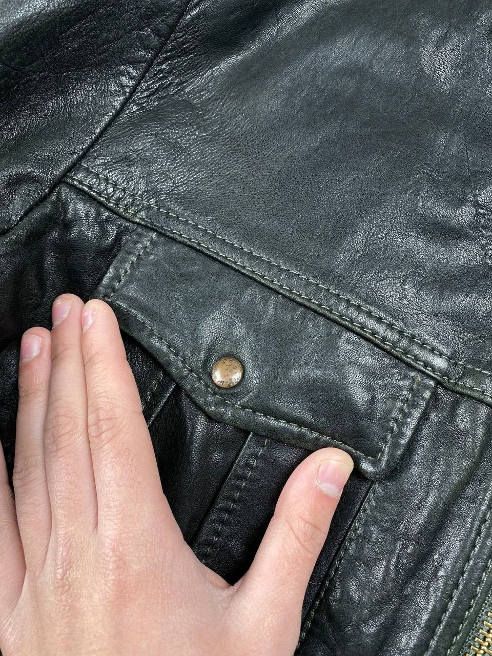 Hugo Boss Hugo Boss Leather Jacket Size US M / EU 48-50 / 2 - 10 Thumbnail