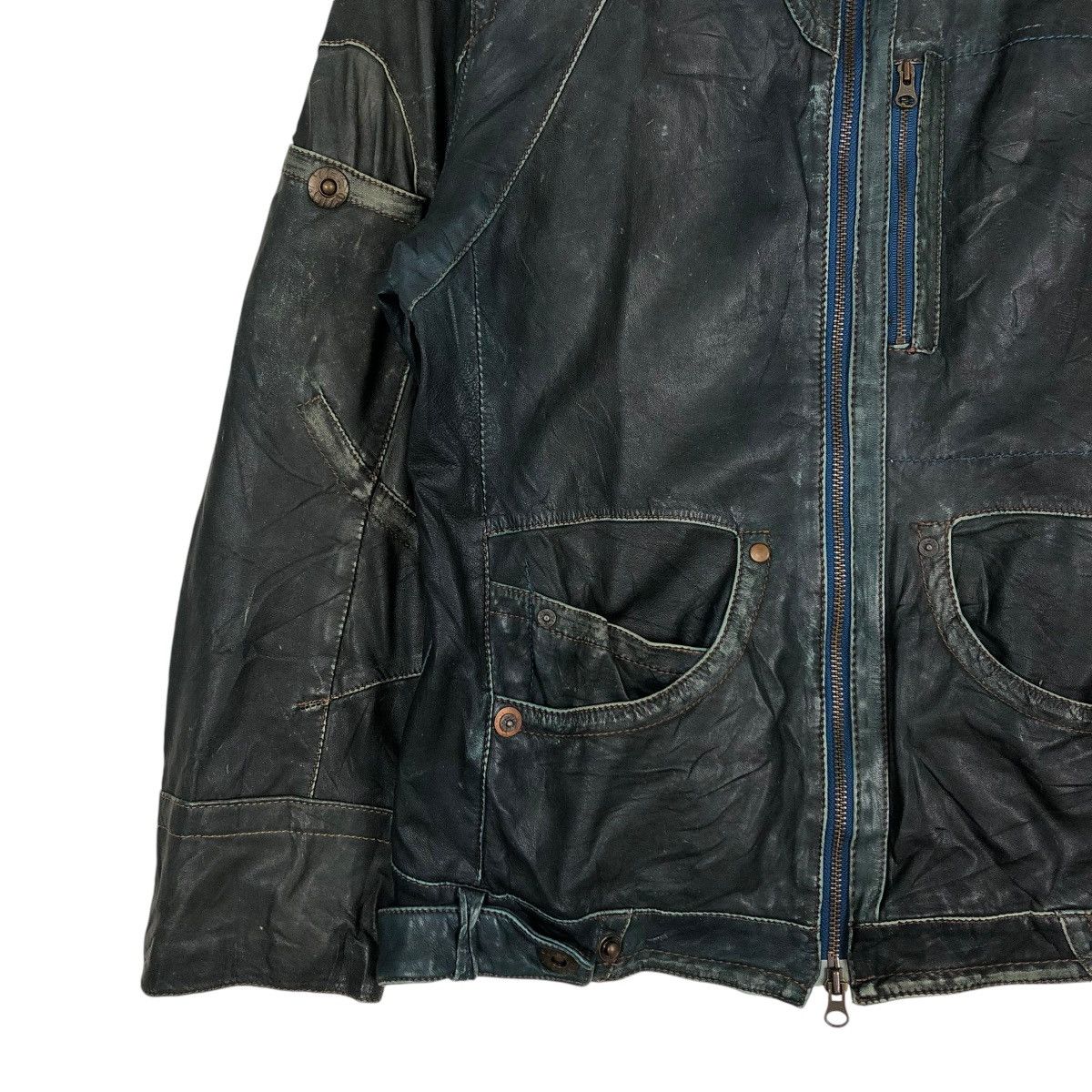 Japanese Brand 🔥IF SIX WAS NINE DESIGN LEATHER BIKER JACKET SAGA IBANEZ Size US S / EU 44-46 / 1 - 4 Thumbnail