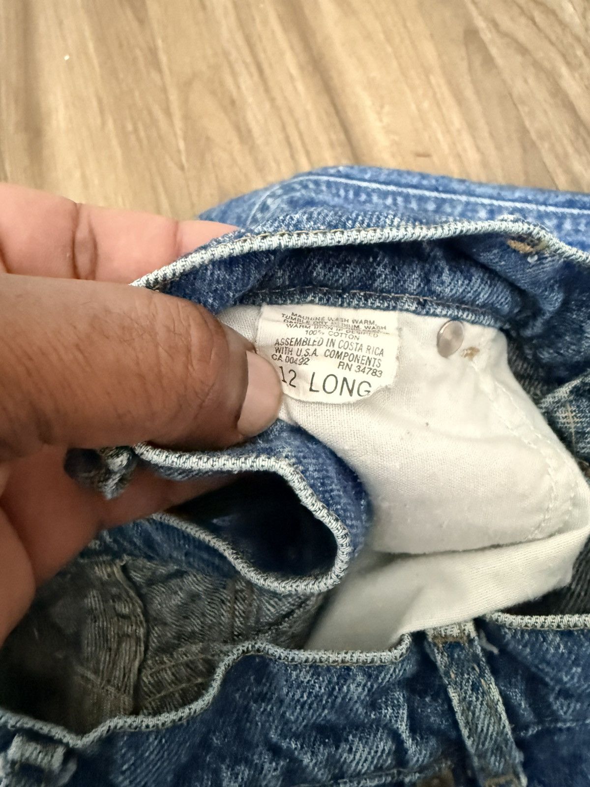 Lee Vintage LEE Mom Jeans Women’s 12 Long Tapered High Rise Size 34" / US 12 / IT 48 - 4 Thumbnail