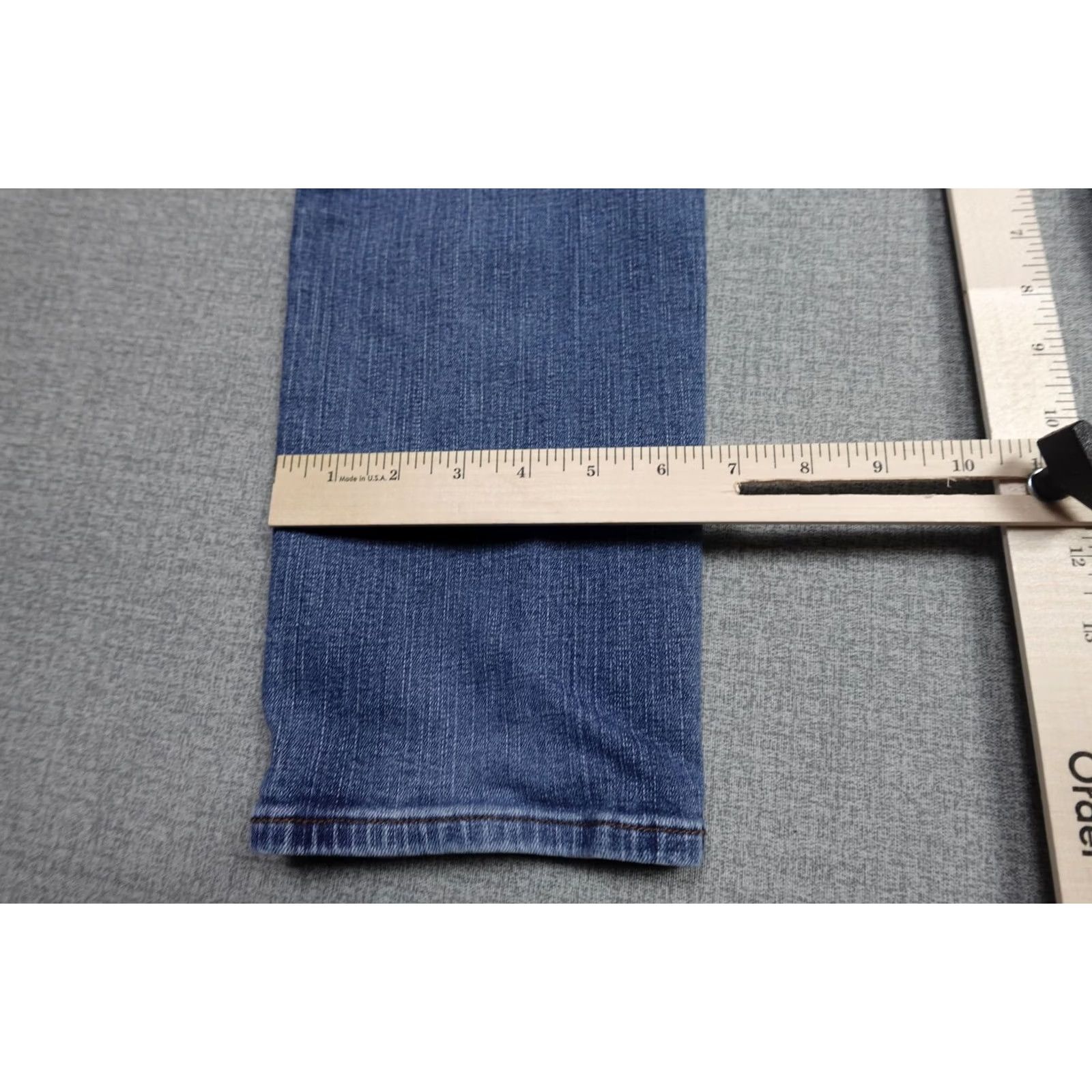 Prana PrAna Slim Jeans Mens 32x30 Blue Medium Denim Straight Pants 5-Pocket Zip Fly Logo Patch Casual Size US 32 / EU 48 - 6 Thumbnail