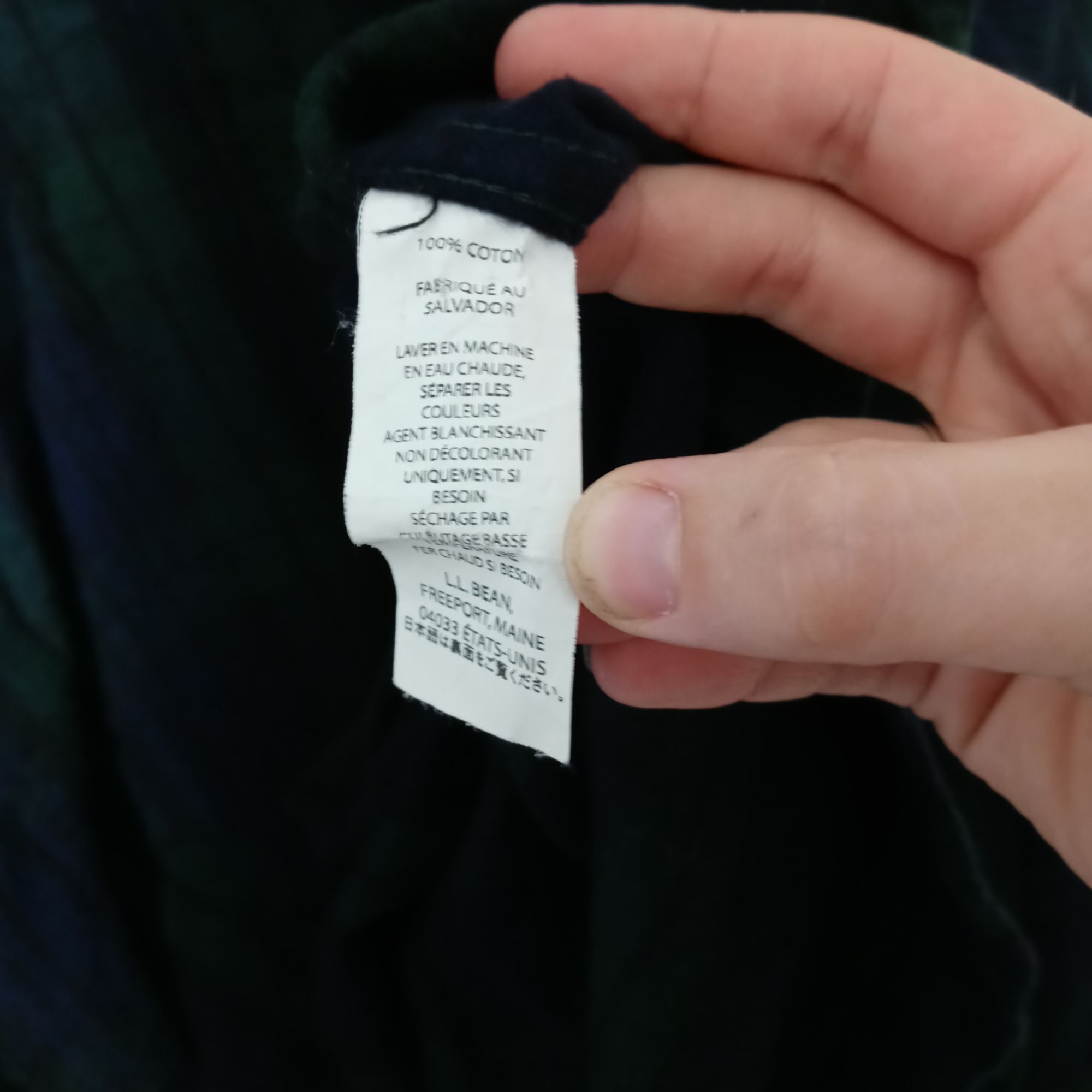 L.L. Bean LL Bean Mens Shirt Large Green Blue Scotch Plaid Long Sleeve Size US L / EU 52-54 / 3 - 7 Thumbnail