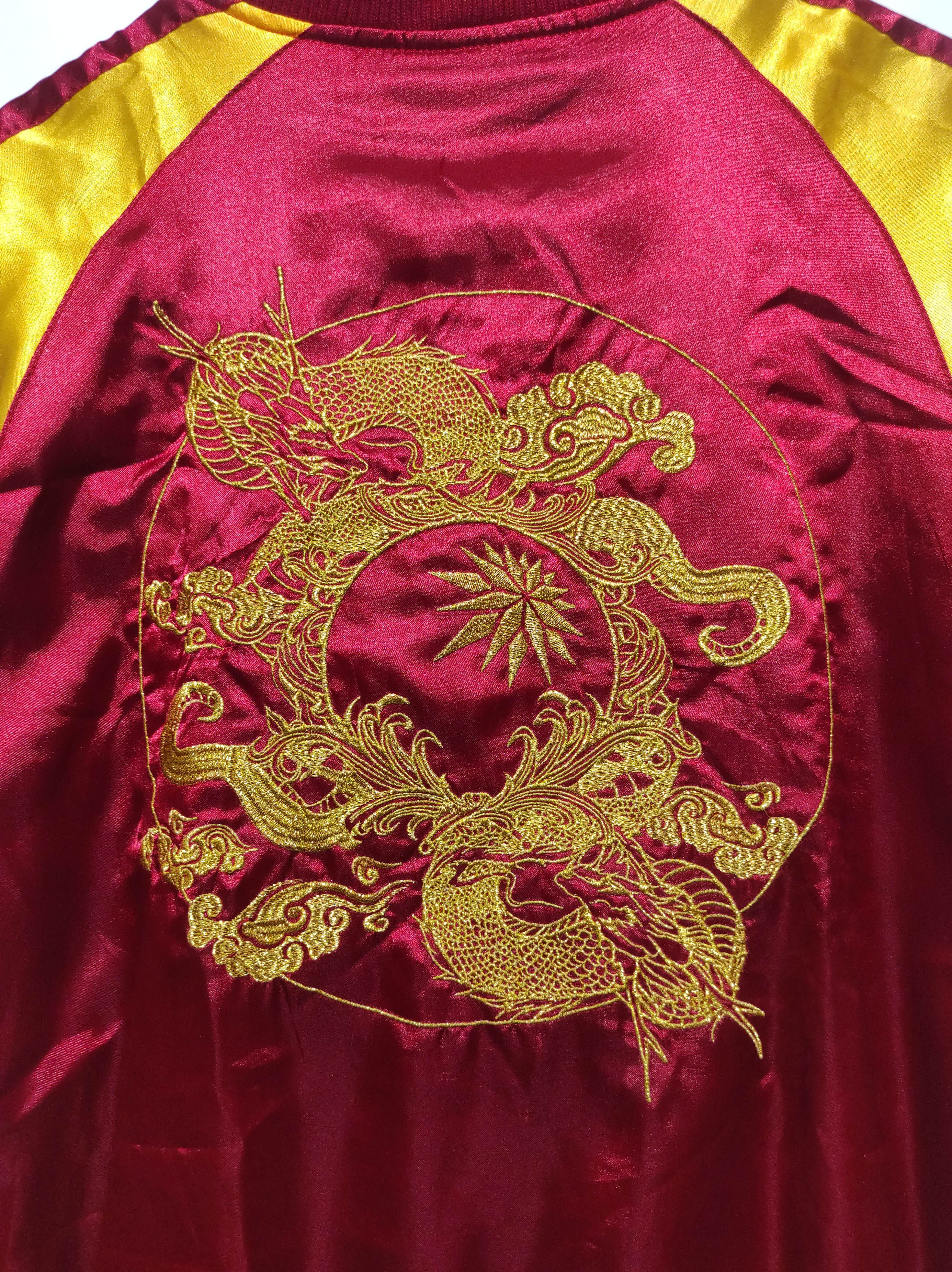 Japanese Brand Team Factory Satin Embroidery Sukajan Jacket Size US M / EU 48-50 / 2 - 3 Thumbnail