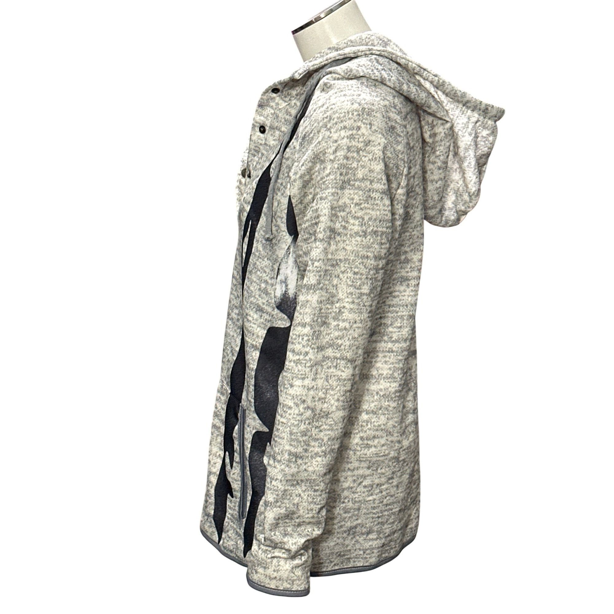 Other CCC Patriotic American Flag Pullover Gray Hoodie Sweatshirt Size M / US 6-8 / IT 42-44 - 2 Thumbnail