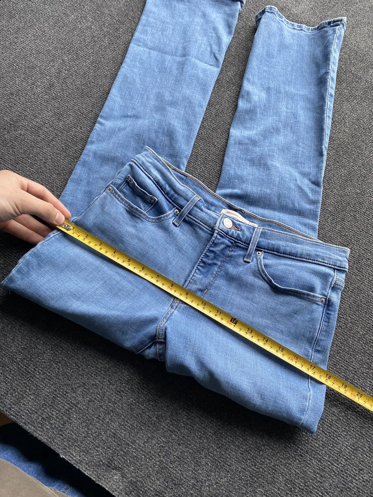Levi's 🔥Levis 315 Shaping Bootcut 29 Jeans women sexy alt goth Size 29" - 6 Thumbnail