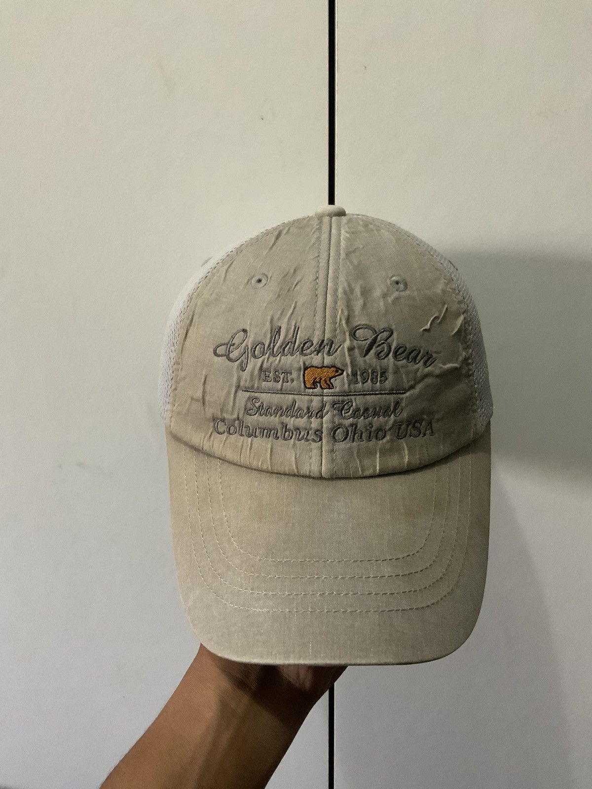 Designer × Golden Bear Golden Bear Columbus Ohio USA Trucker Hat Size ONE SIZE - 5 Thumbnail