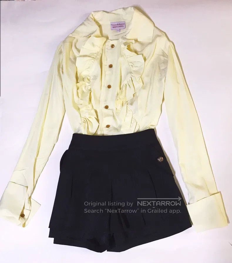 Vivienne Westwood Vivienne Westwood Pale goose yellow delicate lace shirt Size M / US 6-8 / IT 42-44 - 3 Thumbnail