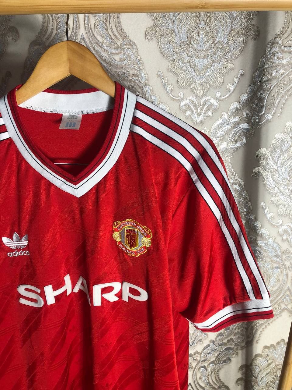 Adidas VINTAGE ADIDAS MANCHESTER UNITED ENGLAND SOCCER JERSEY RETRO Size US XXL / EU 58 / 5 - 2 Thumbnail