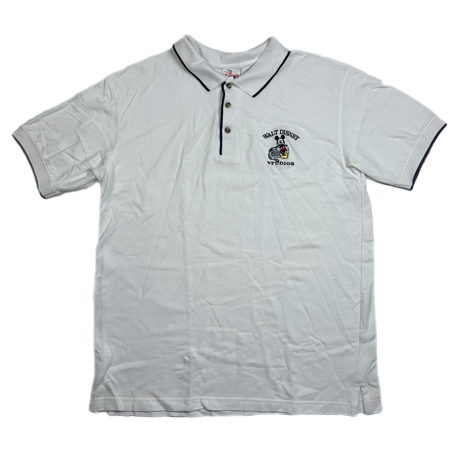 Disney × Vintage Vintage 1990 Walt Disney Studios Polo Size US L / EU 52-54 / 3 - 1 Thumbnail