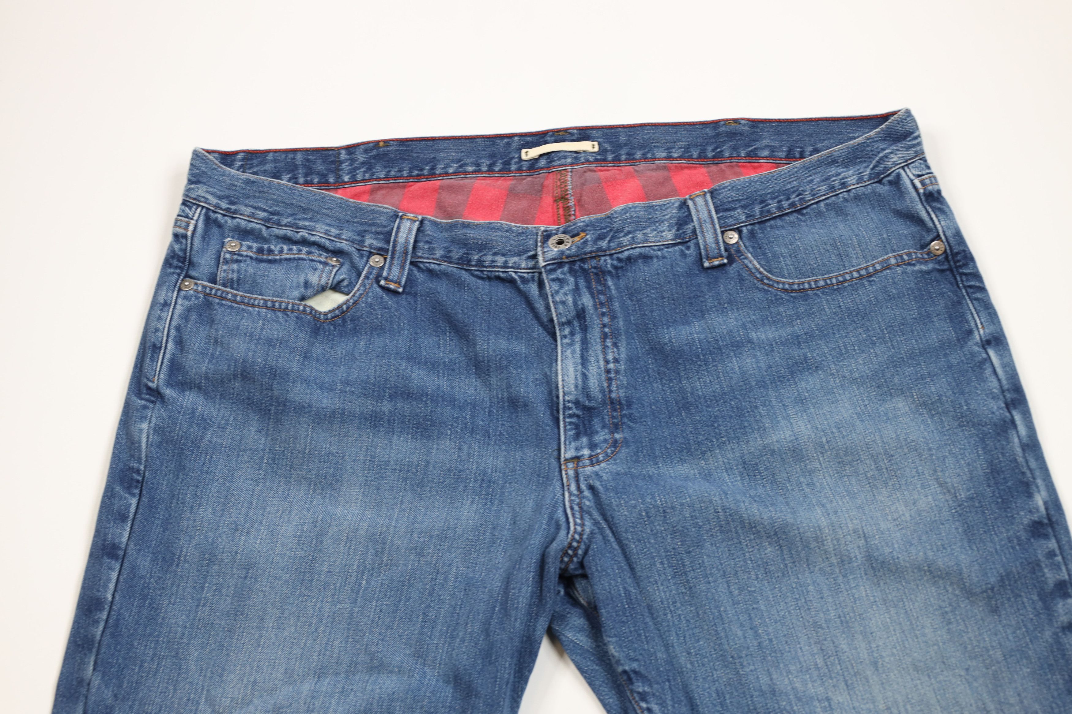L.L. Bean × Vintage Vintage LL Bean Flannel Lined Wide Leg Denim Jeans Blue Size US 42 / EU 58 - 3 Thumbnail