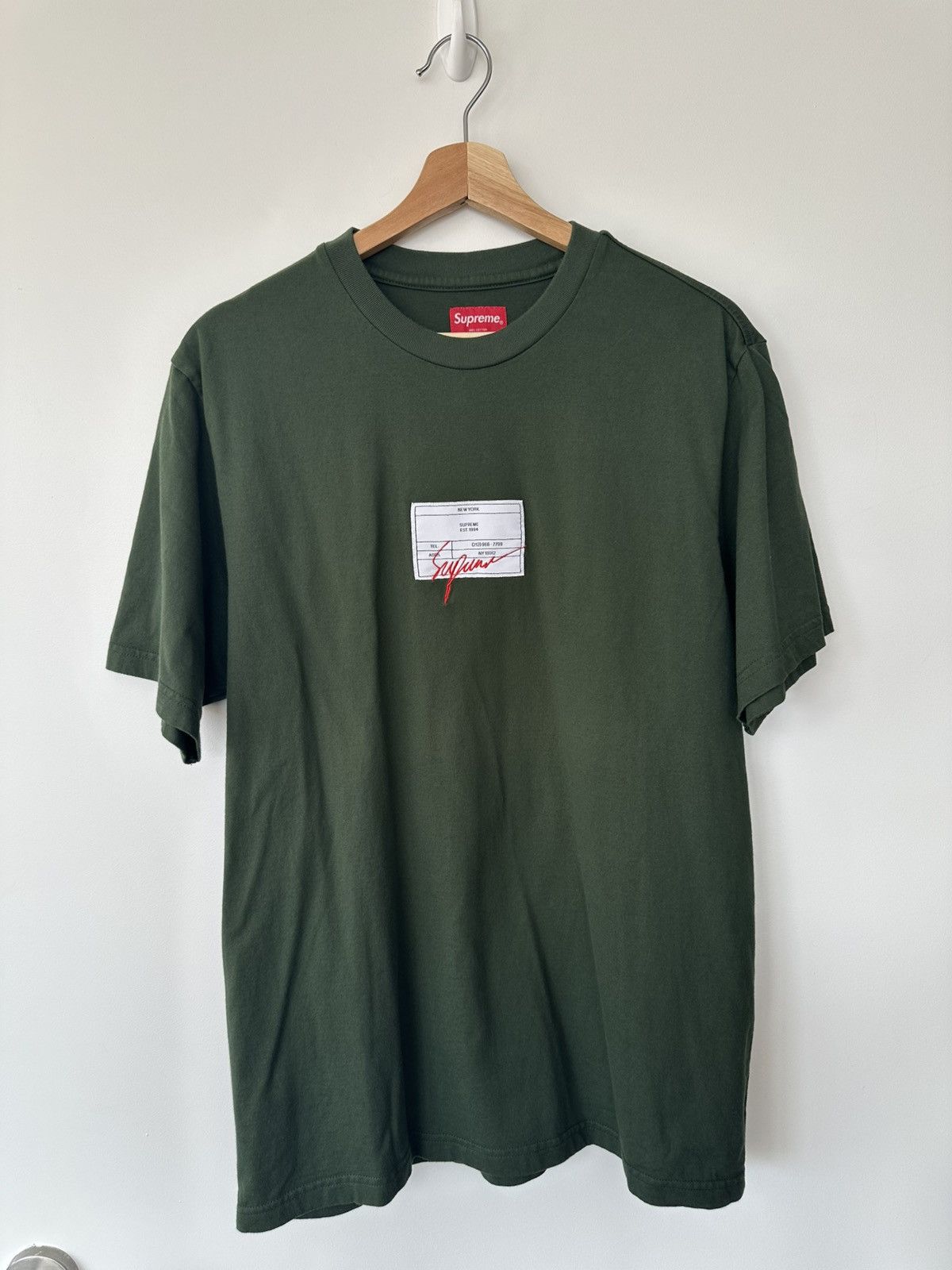 Supreme Supreme Signature Label S/S Top Size US M / EU 48-50 / 2 - 2 Thumbnail