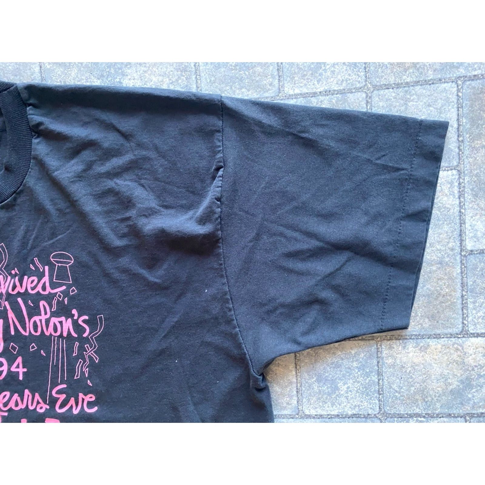 Fruit Of The Loom VINTAGE Fruit of the Loom T-Shirt Mens XL Black 1990s 90s Made In USA Short Sleeve Size US XL / EU 56 / 4 - 6 Thumbnail