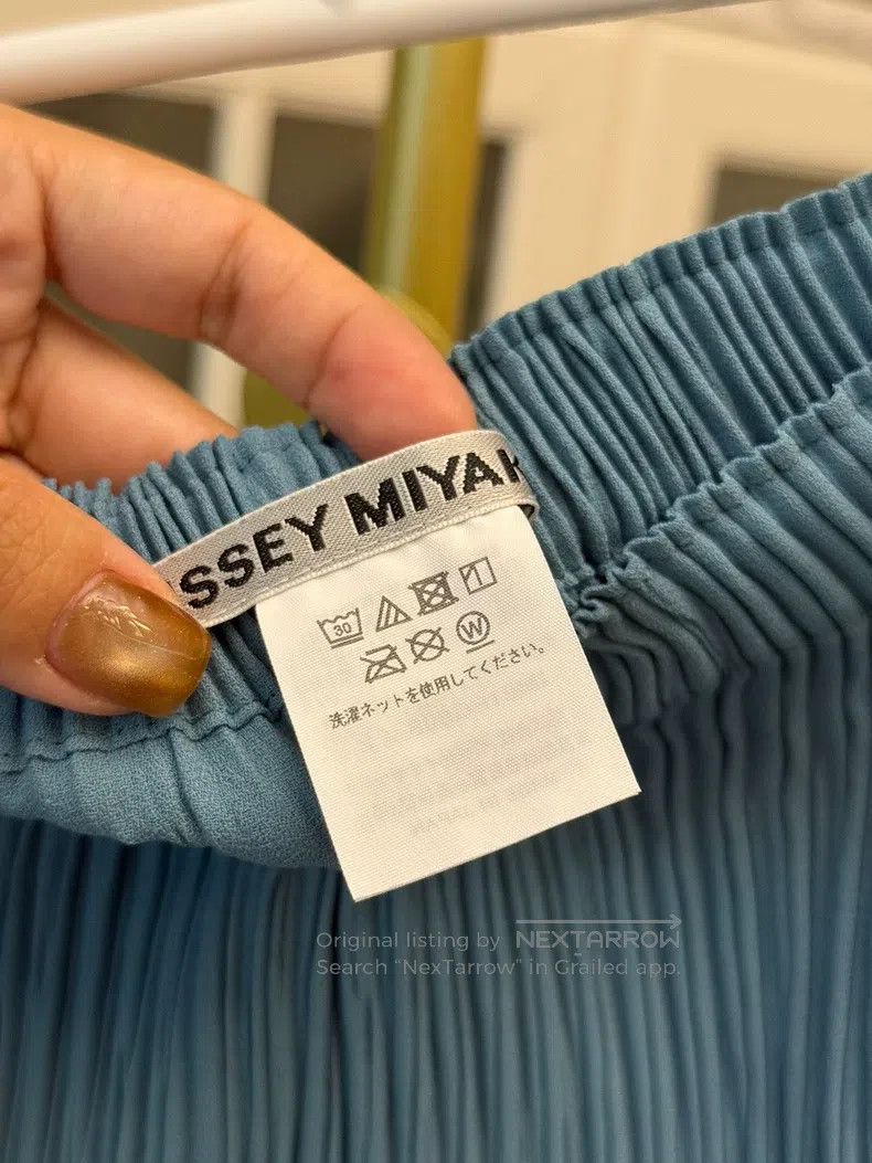 Issey Miyake Issey Miyake Main Line Toothpick Blue Midi Skirt Size 25" / US 0 / IT 36 - 5 Thumbnail