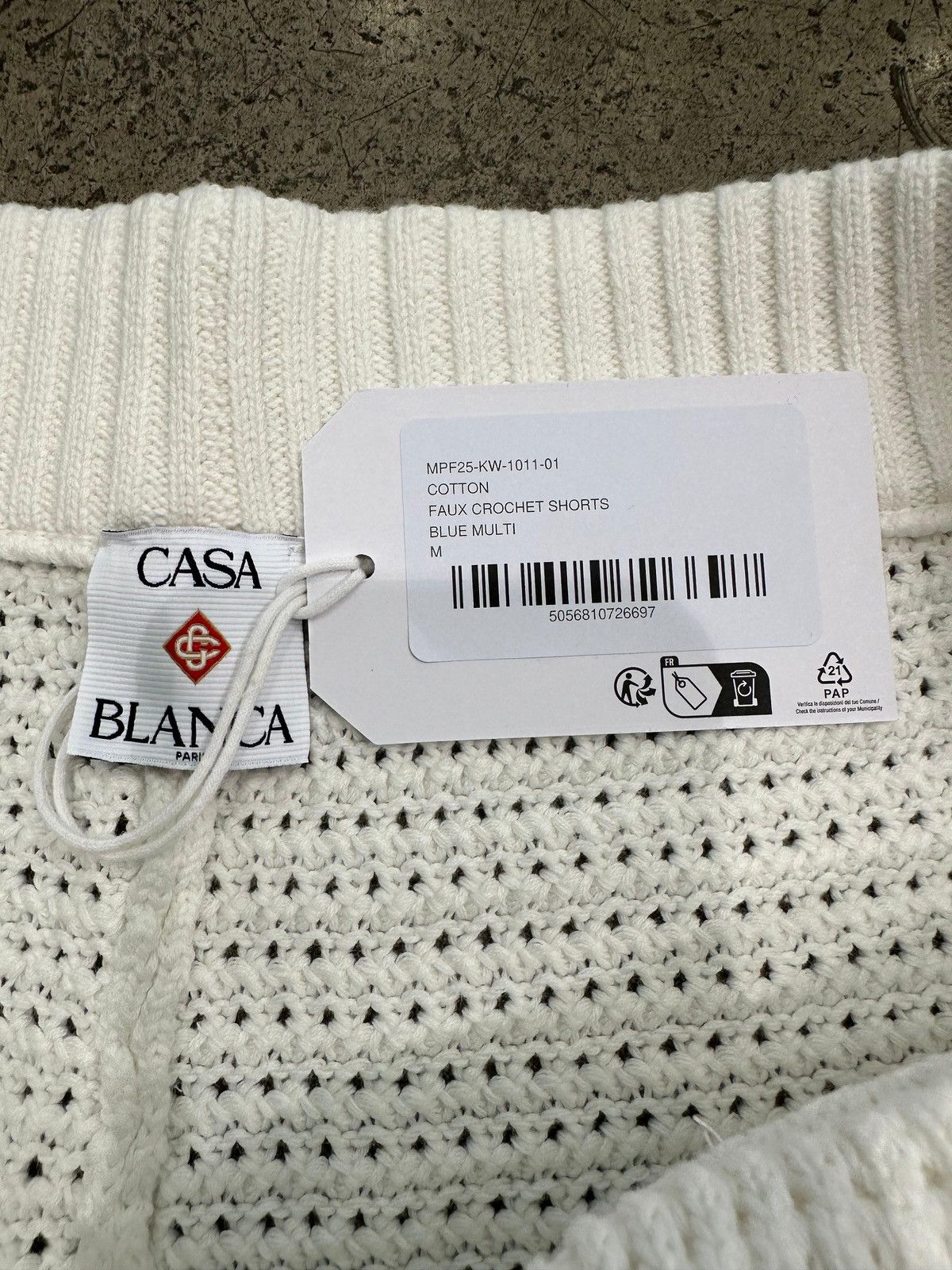 Casablanca CASABLANCA - Cotton Tennis Crochet Shorts Size US 32 / EU 48 - 2 Thumbnail