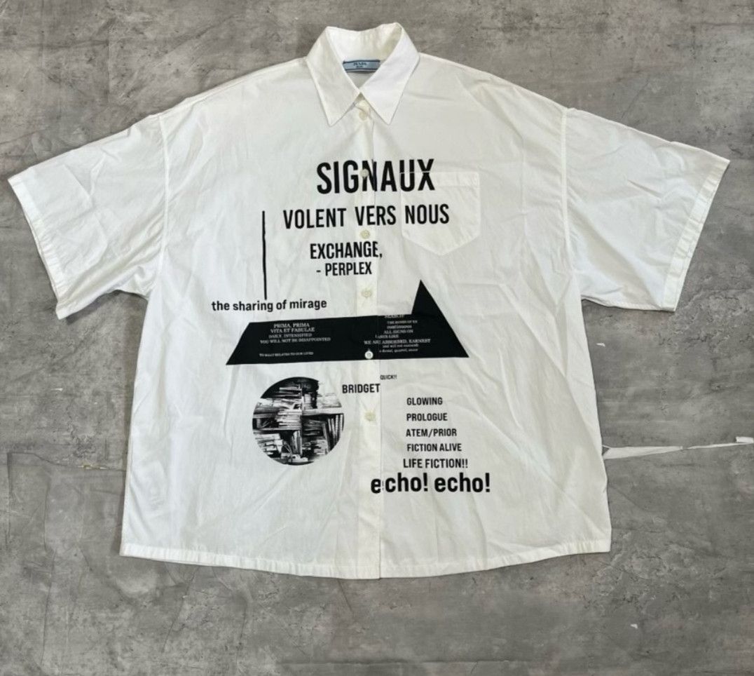 Prada Prada Raf Simons Co-branded Short Sleeve Shirt Size US M / EU 48-50 / 2 - 1 Thumbnail