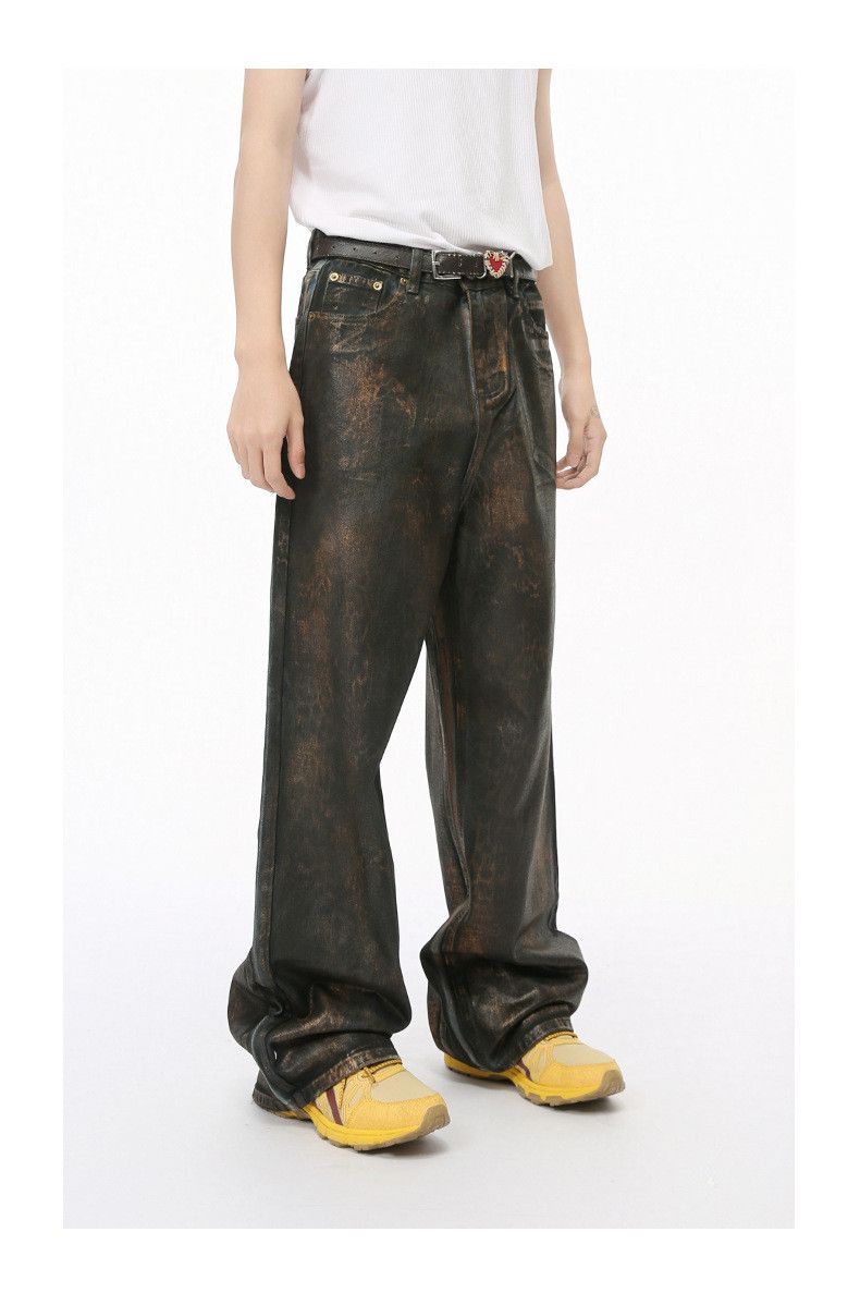 Jean Tiger Baggy Waxed Denim Jeans Size US 30 / EU 46 - 4 Thumbnail