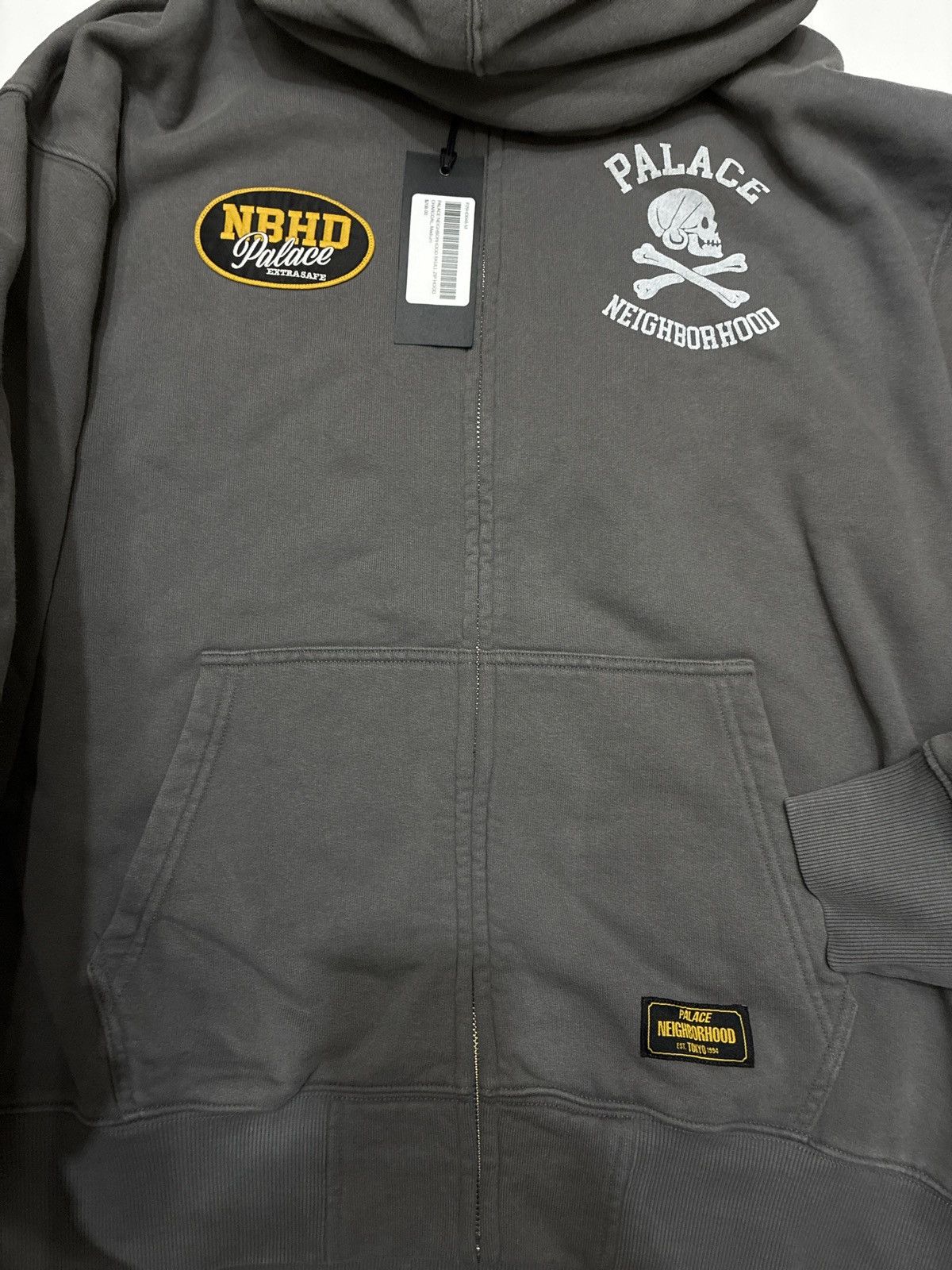 Palace Palace x Neighborhood Skull Zip Up Charcoal Grey Size US M / EU 48-50 / 2 - 4 Thumbnail