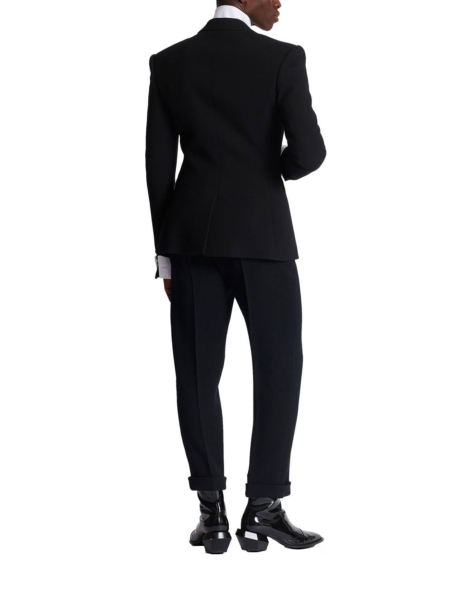 Balmain o1s1wg110125 Double Crepe Jacket in Black White Size US S / EU 44-46 / 1 - 4 Thumbnail