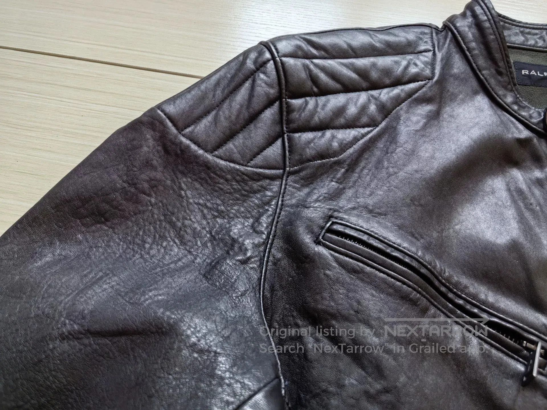 Ralph Lauren Black Label ralph lauren black label leather motorcycle jacket. Size US L / EU 52-54 / 3 - 5 Thumbnail