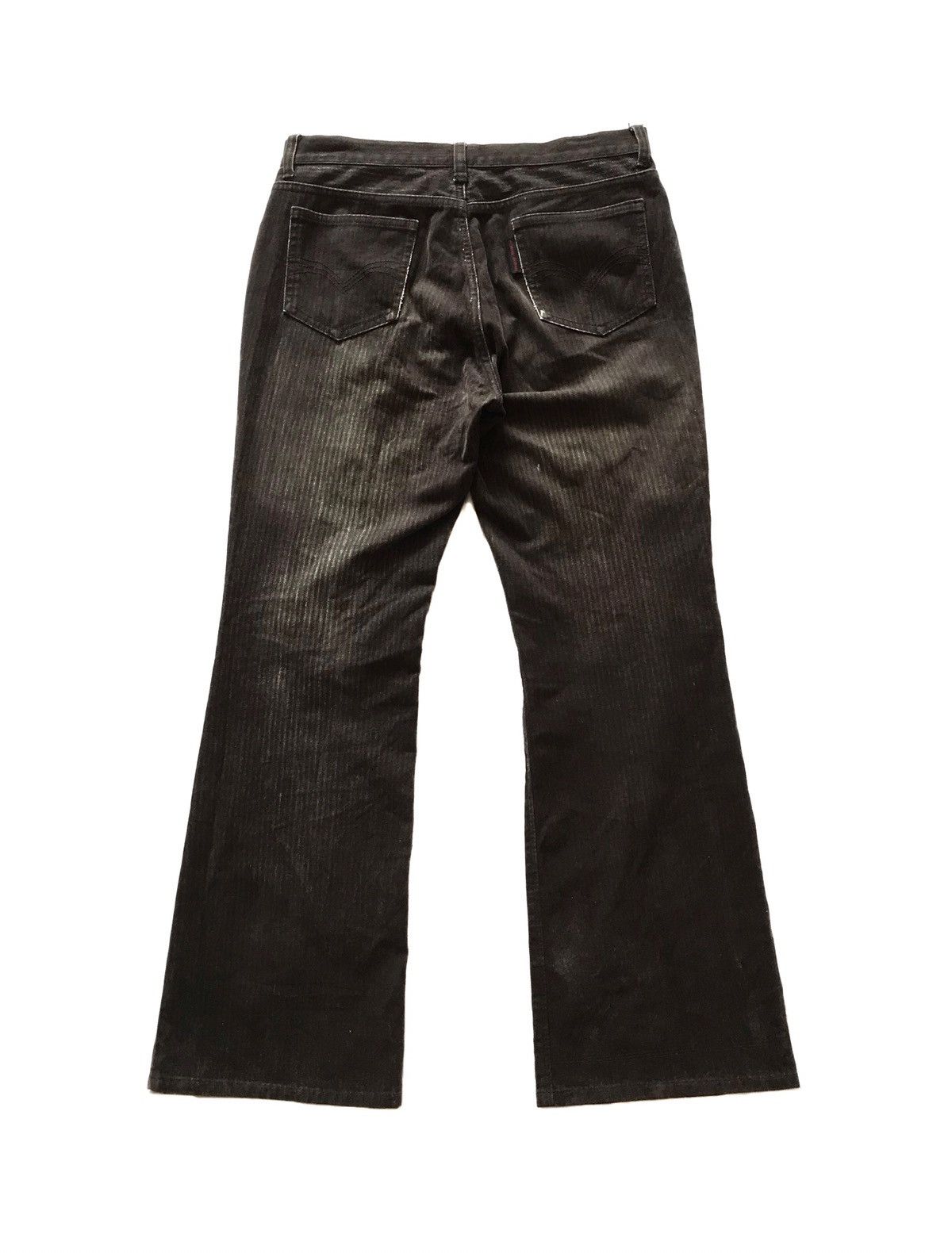 14th Addiction × Designer × Japanese Brand CUSTOM CULTURE VELVET STRIPE FLARE PANTS Size US 30 / EU 46 - 4 Thumbnail