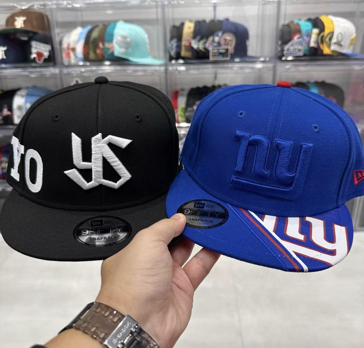 New Era New Era NFL New York Giants Flat Brim Baseball Cap J32 Size ONE SIZE - 5 Thumbnail