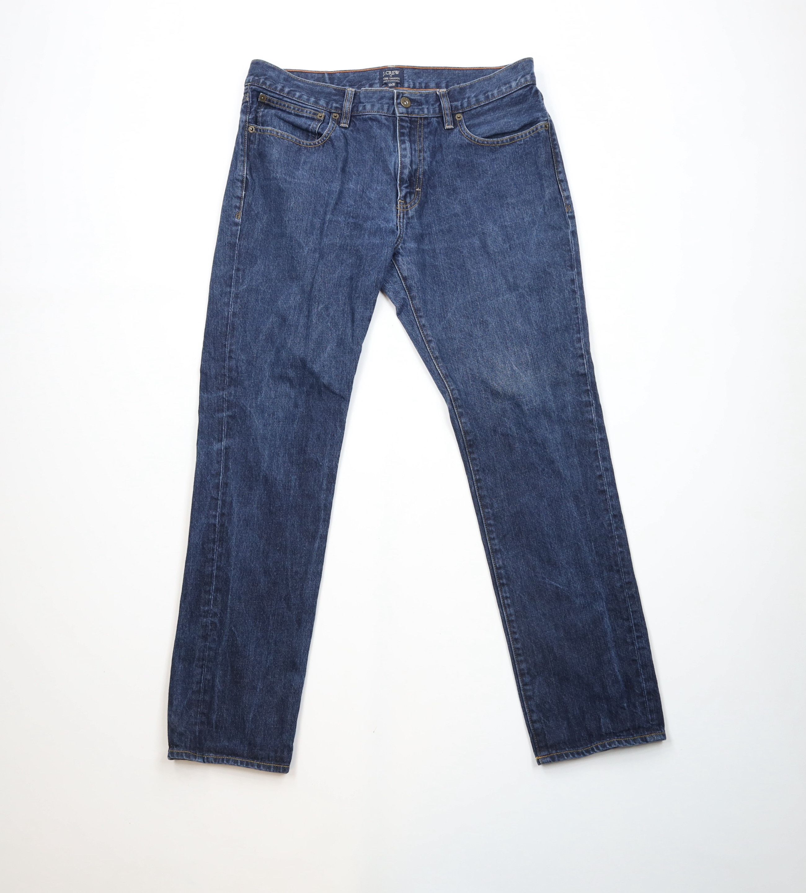 J.Crew × Vintage J Crew Driggs Slim Fit Straight Leg Denim Jeans Blue Cotton Size US 33 - 1 Thumbnail