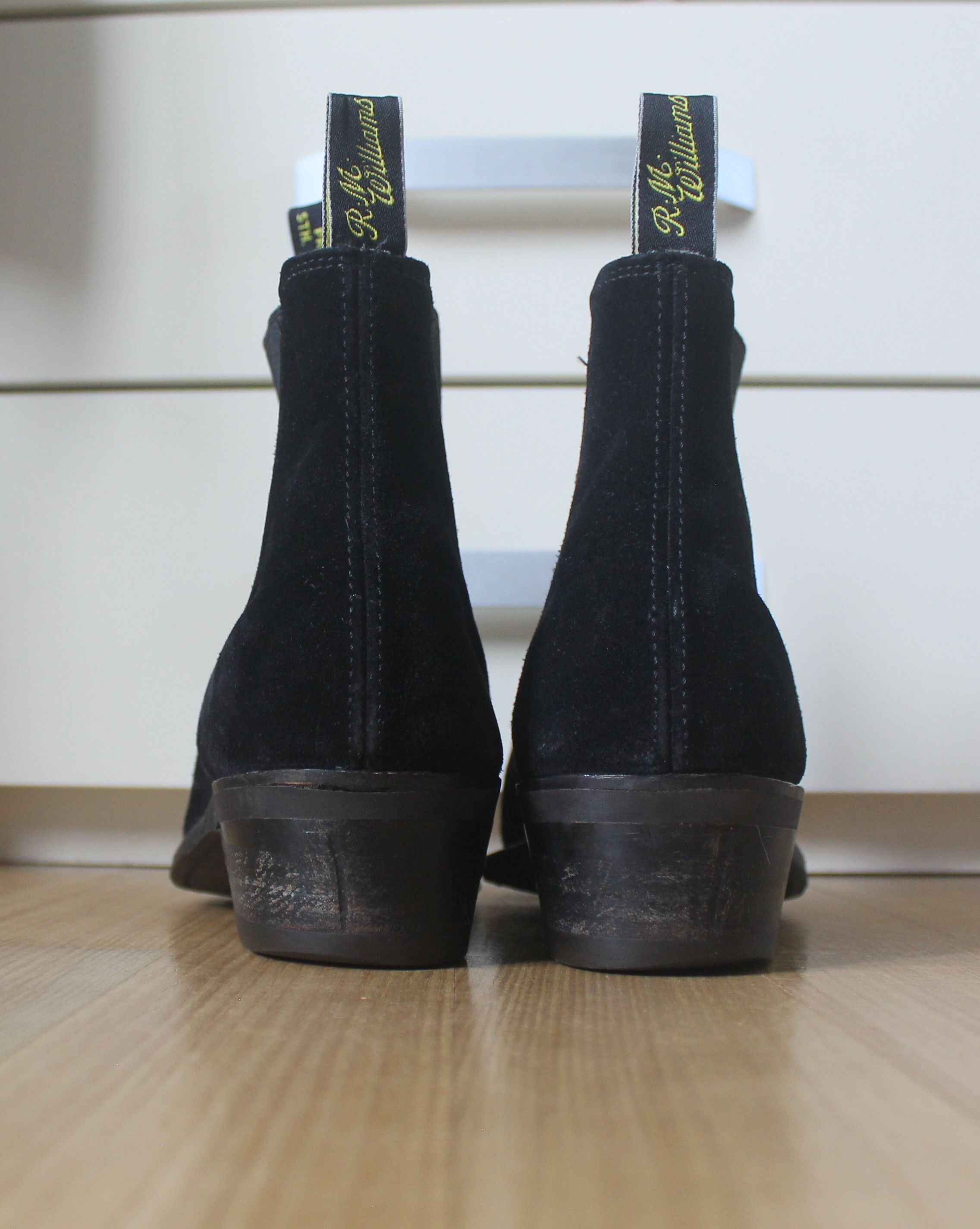 R.M. Williams R.M. Williams Suede Chelsea Black Boots Size US 8.5 / EU 41-42 - 11 Thumbnail