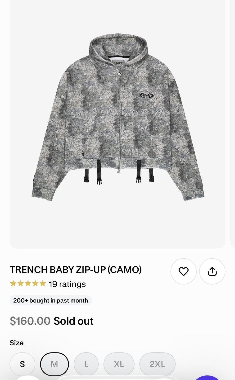 STAFF WORKFORCE Trench Baby Hoodie (camo) M Size US M / EU 48-50 / 2 - 1 Thumbnail