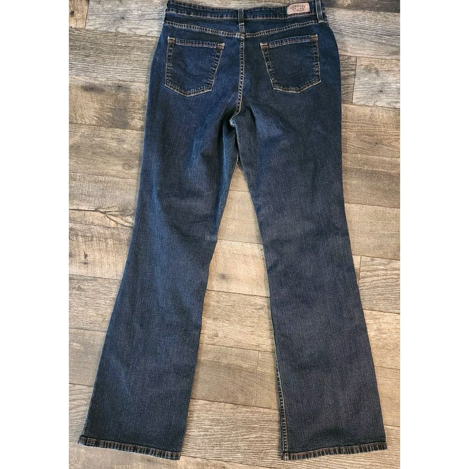 Levi's Levi's Signature Jeans Women's 14L 32x34 Bootcut Denim Blue At Waist Stretch Mid Rise Flair 5-Pocket Regular Inseam 32" Children=None Size 36" / US 14 / IT 50 - 2 Thumbnail
