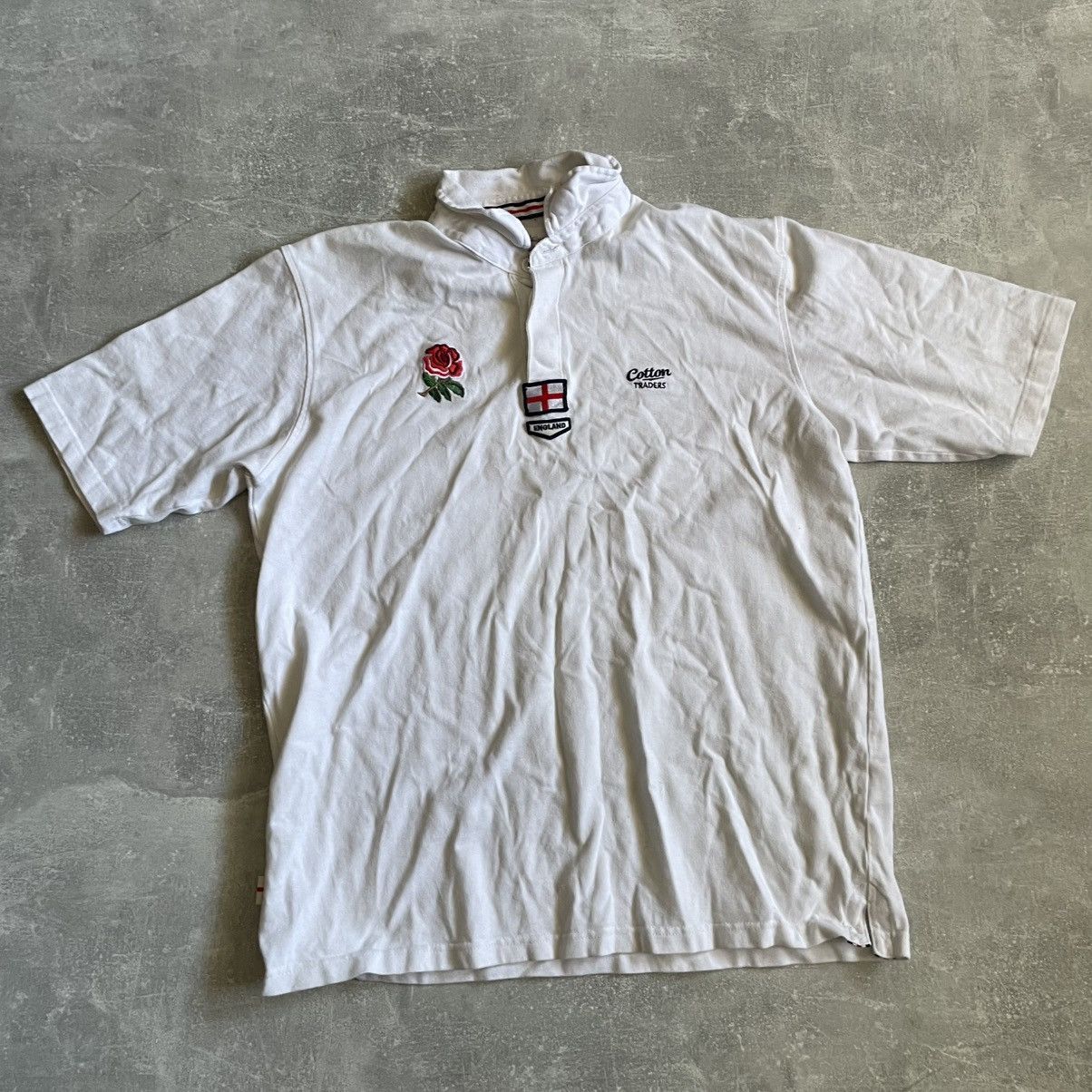 Cotton Traders VERY RARE COTTON TRADERS ENGLAND LEGIA RUGBY JERSEY tee 90s Size US XL / EU 56 / 4 - 1 Thumbnail