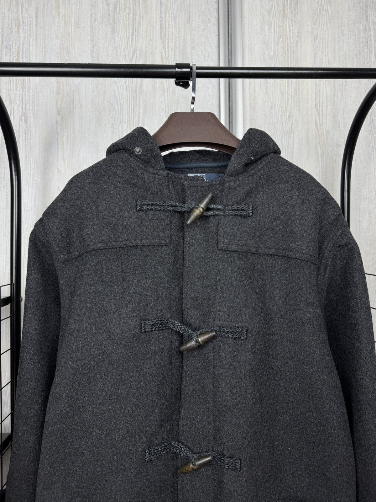 Polo Ralph Lauren Polo Ralph Lauren Double-Faced wool grey vintage duffle coat Size US L / EU 52-54 / 3 - 3 Thumbnail