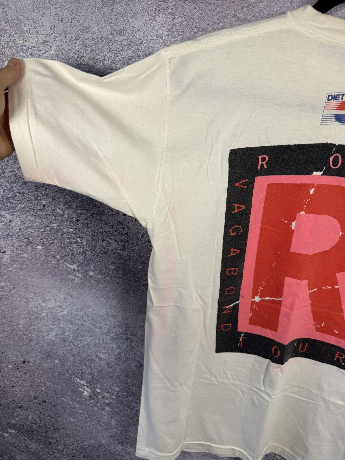 Band Tees × Vintage Vintage 1991 Rod Stewart Vagabond Heart Tour Tee M Double Size US M / EU 48-50 / 2 - 16 Thumbnail