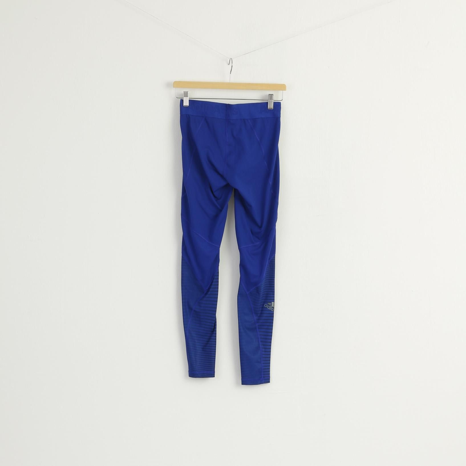 Adidas Adidas Women 36 S Leggings Blue Techfit 8403 Size 25" / US 0 / IT 36 - 5 Thumbnail