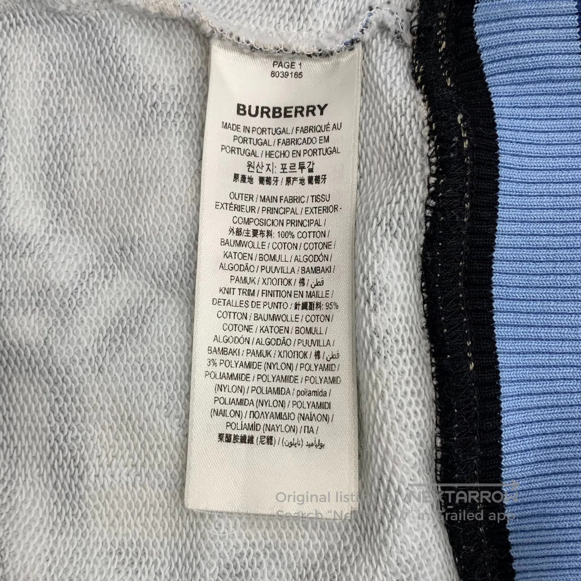 Burberry Burberry Color-blocked tartan lettering print cotton hoode Size US M / EU 48-50 / 2 - 6 Thumbnail