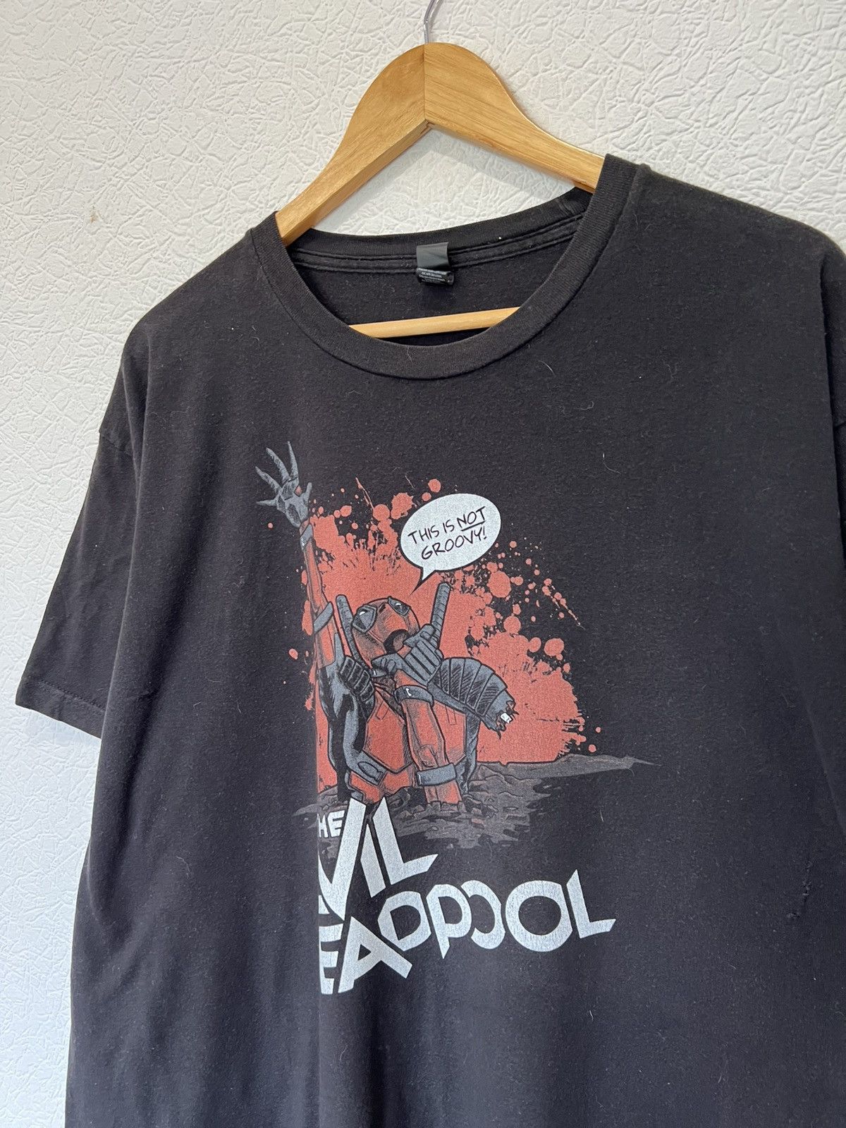 Vintage Vintage The Evil Deadpool Black T Shirt Tee Rare Size US XL / EU 56 / 4 - 2 Thumbnail