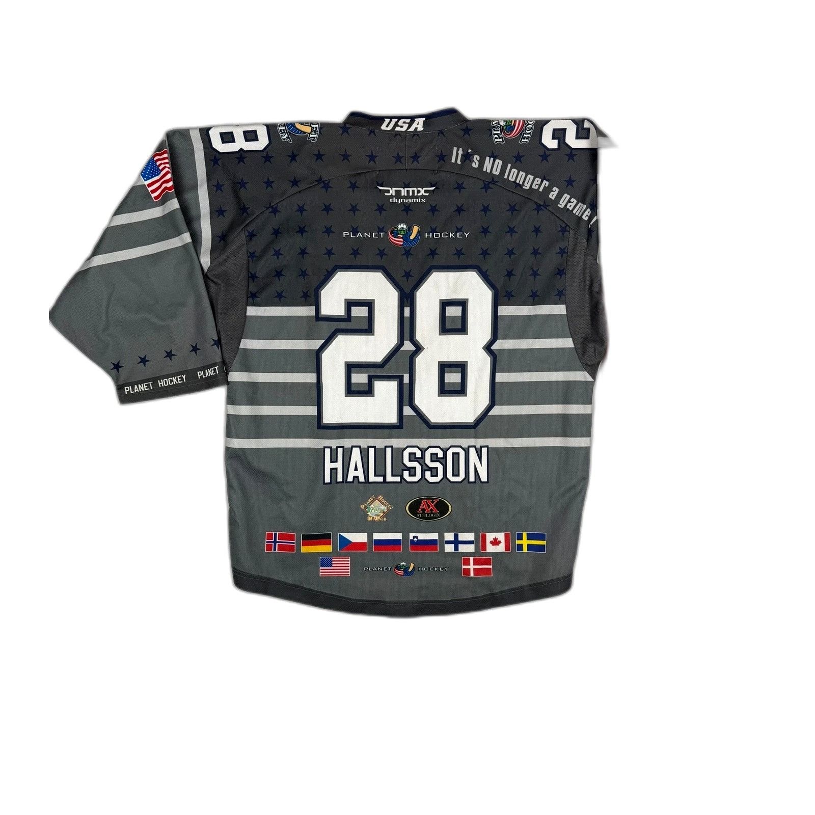 Planet Hollywood Planet Hockey Shirt Graphic Long Sleeve Blue Puck Globe Mens Size US M / EU 48-50 / 2 - 3 Thumbnail